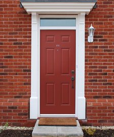Front door in a home