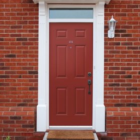 Front door in a home