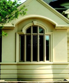 Architectural shaped windows in an Ottawa home
