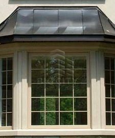 Bay window view through a beautiful home