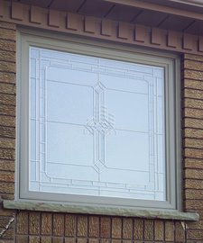 Slim fixed window on an Ottawa home