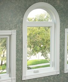 Casement window in a home