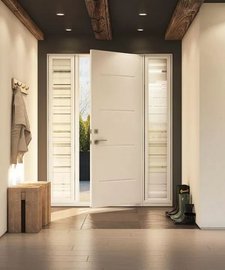 Entry door that is opening up