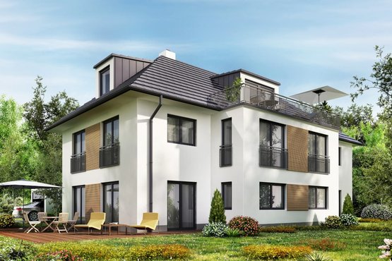 Large house with several windows